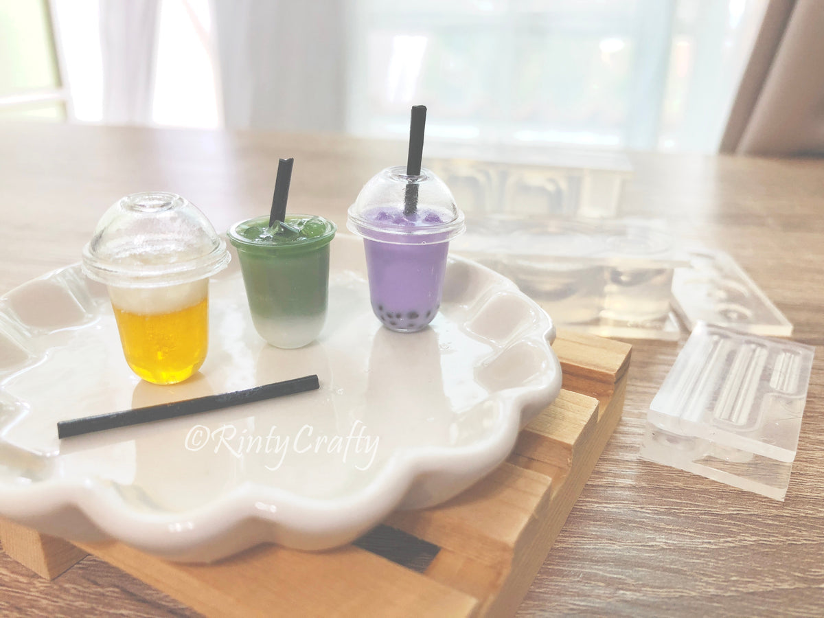 Miniature Bubble Tea (Round-Base) Mold Set