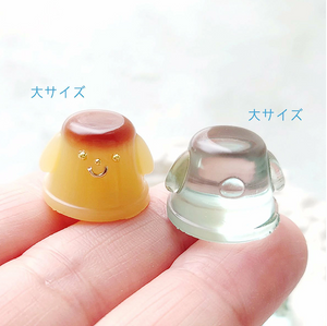 Silicone Mold SET of 2, Mini Pudding with Ears Charm Mold, Miniature Pudding Mold SET, For UV Resin / Epoxy / Clay, Authentic From Japan