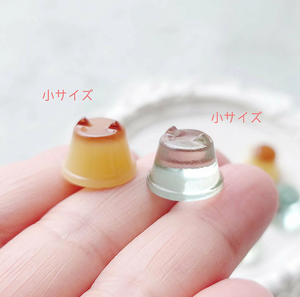 Silicone Mold SET of 2, Mini Pudding with Ears Charm Mold, Miniature Pudding Mold SET, For UV Resin / Epoxy / Clay, Authentic From Japan