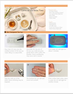 Digital Craft Recipe - Miniature Latte & Tea Relax Time