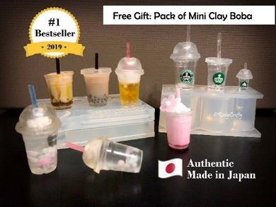 Gift Included: Miniature Bubble Tea Cups Silicone Mold Set