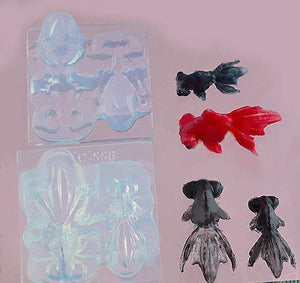 Miniature 3D Goldfish Silicone Mold