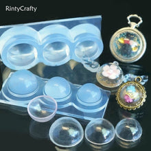 Load image into Gallery viewer, Miniature (M) Hollow Dome Round Transparent Sphere Silicone Mold