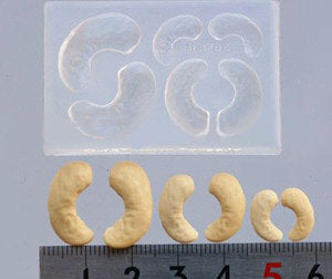 Miniature Cashew Nut Silicone Mold
