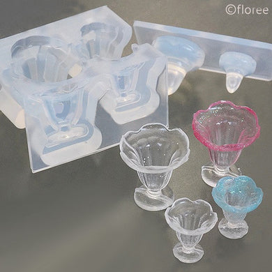 Miniature 3D Parfait Dessert Glass Silicone Mold (S & M size)