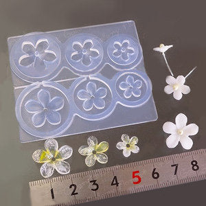 Miniature 3D Plumeria Flower Silicone Mold