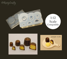 Load image into Gallery viewer, Miniature Canelé Silicone Mold (1:12 Scale Compatible)