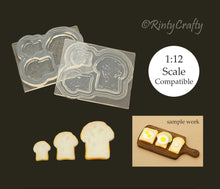 Load image into Gallery viewer, Miniature Bread Slice Silicone Mold (1:12 Scale Compatible)