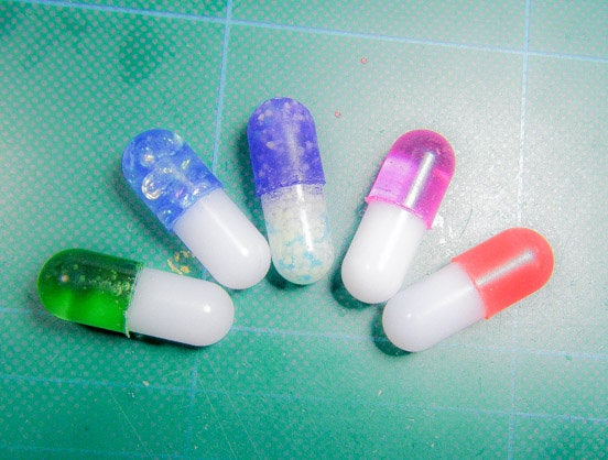 Miniature 3D Capsule Pill Silicone Mold