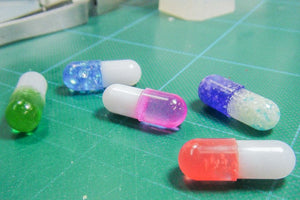 Miniature 3D Capsule Pill Silicone Mold