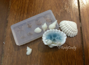 Miniature Sea Shells Silicone Mold