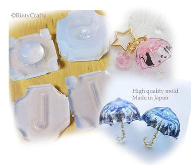 (Handmade) Miniature Umbrella Silicone Mold Set from Japan