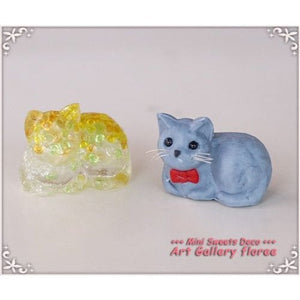 Miniature 3D Cat Sitting Position Silicone Mold