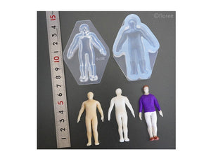 1/28 Scale Miniature Human Silicone Mold (Male Figure) C-709