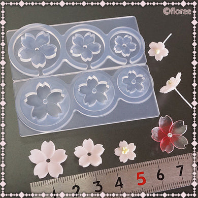 Miniature 3D Sakura Flower Petals Silicone Mold