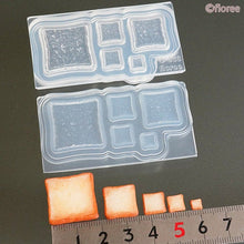 Load image into Gallery viewer, Miniature Square Bread Slice Silicone Mold
