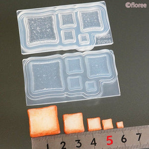 Miniature Square Bread Slice Silicone Mold