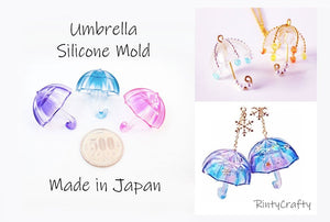 (Handmade) Miniature Umbrella Silicone Mold Set from Japan