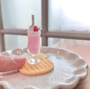 Miniature Soda Ice Drink Glass with Ice Cubes Silicone Mold