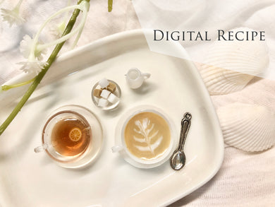 Digital Craft Recipe - Miniature Latte & Tea Relax Time