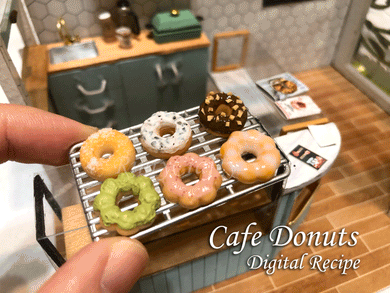 Digital Craft Recipe - Miniature Cafe Donuts